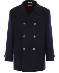 Brunello Cucinelli - Double-Breasted Coats - Lyst