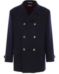 Brunello Cucinelli - Double-Breasted Coats - Lyst