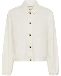 Cream - Light Jackets - Lyst