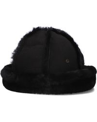 Warmbat - Accessoires ,Zwart ,Wol Zwarte Merinowol Cobar Hat - Lyst