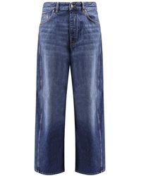 Givenchy - Blaue Jeans Mit Metallknopfverschluss - Lyst