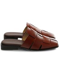 Hereu - Schoenen ,Bruin ,Leer Coraia Interwoven Mule - Lyst