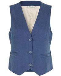 Masai - Elegante Blaue Weste Majordyn Jacke - Lyst
