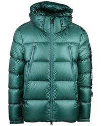 OUTHERE - Jassen ,Groen ,Leer Piumino Jas - Lyst