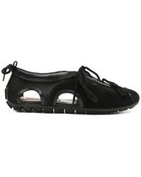 Simone Rocha - Schoenen ,Zwart ,Leer Cutout Ballerina Grip Trainer - Lyst