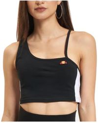 Ellesse - Tops ,Zwart ,Crop Top Shirts - Lyst