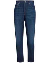 Brunello Cucinelli - Comfort Denim Slim-Fit Five-Pocket Broek - Lyst