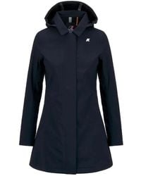 K-Way - Parka in poliestere con silhouette slim-fit - Lyst