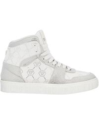 Philipp Plein - High Top Sneakers Carson Monogram Strass - Lyst