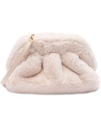 THEMOIRÈ - Pelz clutch tasche mit abnehmbarem riemen - Lyst
