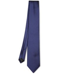 Tom Ford - Accessoires ,Blauw ,Geometric Silk Tie - Lyst