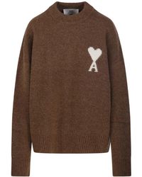 Ami Paris - Adc Rundhals-Pullover - Lyst