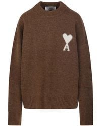 Ami Paris - Round-Neck Knitwear - Lyst