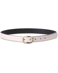 Aigner - Leren Riem Met Gouden Gesp - Lyst
