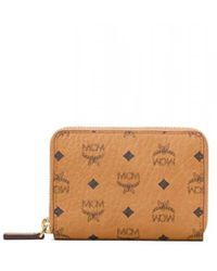 MCM - Mini Zip Wallet - Lyst