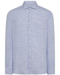 Seventy - Regular Fit Overhemd Van Gewassen Katoenlinnen - Lyst