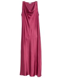 Antonelli - Kleedjes ,Paars ,Marcus Versierde Maxi-Jurk Met Cowl-Hals - Lyst