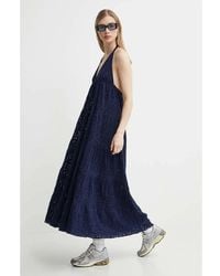 Desigual - Kleedjes ,Blauw ,Katoen Toronto Jurk - Lyst