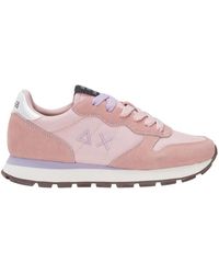 Sun 68 - Rosa Leder Und Stoff Freizeit Sneaker - Lyst