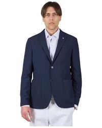 AT.P.CO - Jassen ,Blauw ,Polyester Spring Fabric Blazer - Lyst