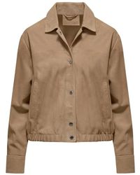 Bomboogie - Suede Windbreaker - Lyst