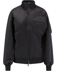 Y-3 - Zwarte Asymmetrische Rits Jas Primaloft Isolatie - Lyst