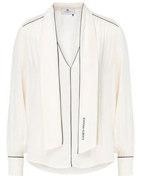 Elisabetta Franchi - Schwarzes butterhemd - Lyst