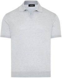 Gran Sasso - Seidenes Polo-Shirt Mit 3 Knöpfen - Lyst