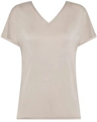 Rrd - Cupro V-Neck Shirty - Lyst