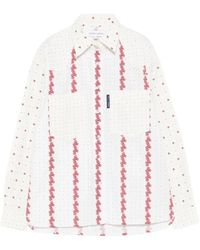 Maison Labiche - Overhemden ,Veelkleurig ,Floral Patch-Pocket Shirt - Lyst