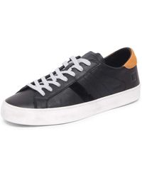 Date - Hill Low Calf Schwarze Sneakers - Lyst