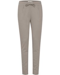 Ichi - Slim-Fit Trousers - Lyst