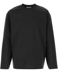 Jil Sander - Katoenen T-Shirt Met Lange Mouwen - Lyst