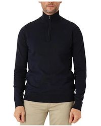 Saint Steve - Truien & Vesten ,Zwart ,Katoen Half Zip Sweater - Lyst