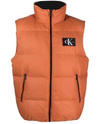 Calvin Klein - Jassen ,Bruin ,Nylon Bruine Down Vest Essentials - Lyst