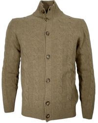 Cashmere Company - Truien & Vesten ,Wol Cardigan Lavorato A Treccia Slim Fit - Lyst