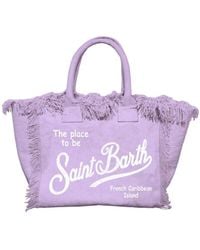 Mc2 Saint Barth - Canvas handtasche colette mit fransen - Lyst