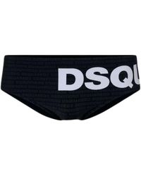 DSquared² - Zwarte Zee Brief Zwemkleding - Lyst