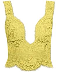 DSquared² - Tops ,Geel ,Transparante Top - Lyst