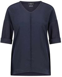 Marc Cain - Overhemden ,Blauw ,Katoen Casual Katoenmix Blouse Shirt - Lyst