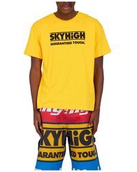 Sky High Farm - Grafik bau t-shirt - Lyst