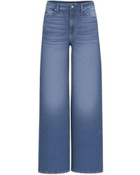 Guess - Jeans ,Blauw ,Denim Bellflower Wide Jeans - Lyst