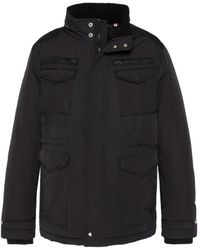 Schott Nyc - Parka Met Meerdere Zakken En Capuchon Onder De Kraag - Lyst