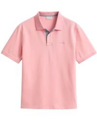 GANT - Contrast Piqué Polo - Lyst
