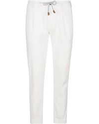 Eleventy - Broeken ,Katoen Comfortabele Katoenen Jogger Broek - Lyst