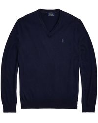 Ralph Lauren - Slim fit v-ausschnitt pullover - Lyst