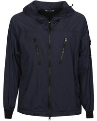 Stone Island - Navy packable down jacket - Lyst