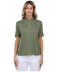 Gran Sasso - Tops ,Groen ,Koreaanse Halfmouw Shirt - Lyst