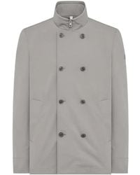 DUNO - Jassen ,Grijs ,Leer Edurne Double-Breasted Jacket - Lyst