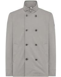 DUNO - Jassen ,Grijs ,Leer Edurne Double-Breasted Jacket - Lyst